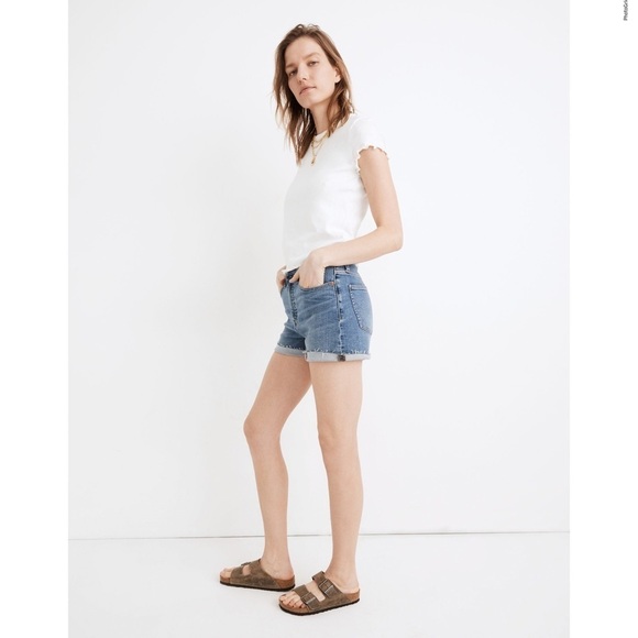 MADEWELL high Rise denim shorts blue size 27 - Picture 1 of 10